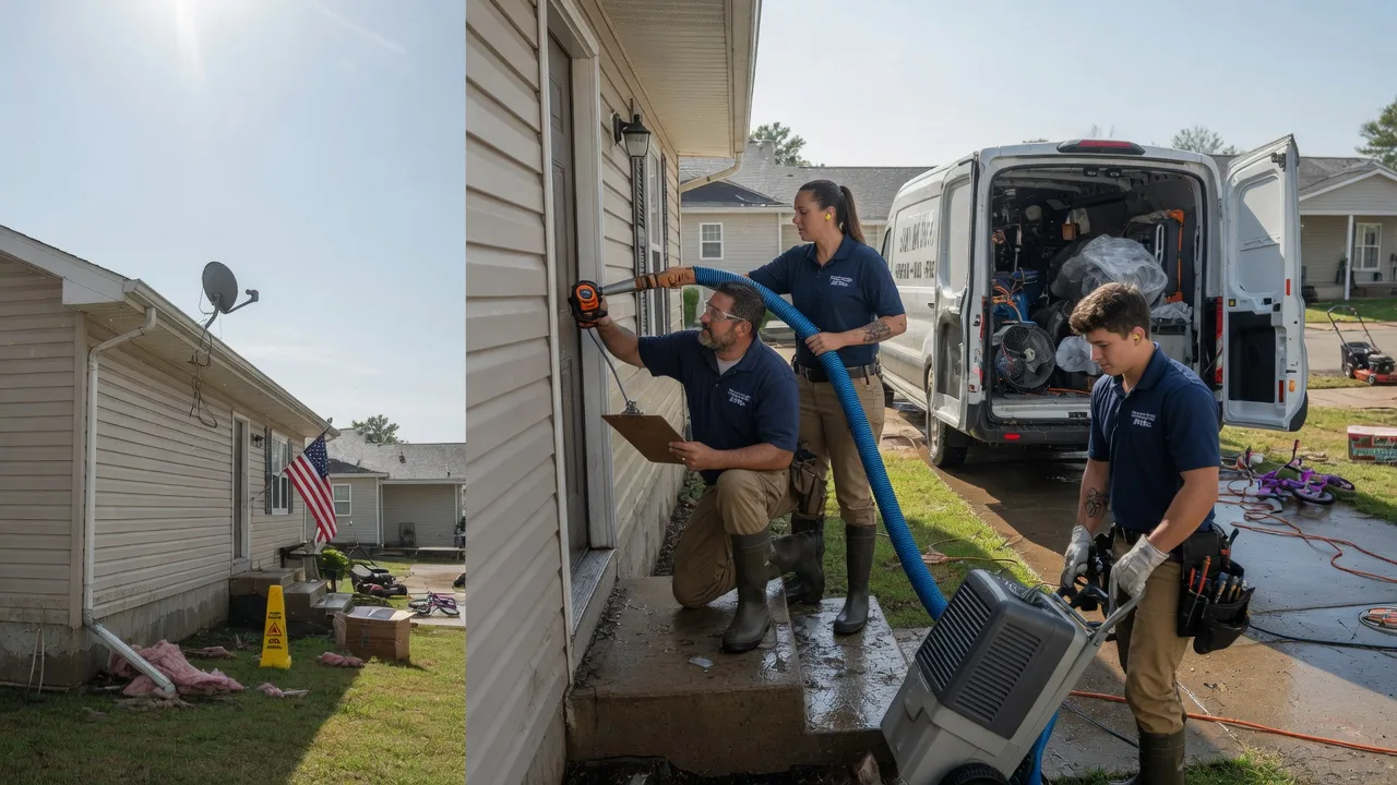 Ceiling Water Damage Restoration in Ludlow Falls, OH near me